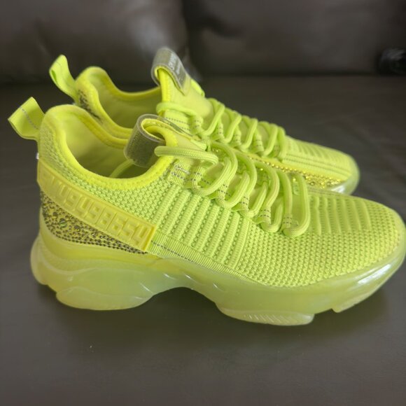 Steve Madden SMNY90 Neon Yellow Sneakers - Picture 7 of 9